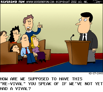 A weekly cartoon from www.reverendfun.com
